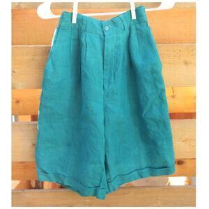 Vintage SX Pleated Teal Shorts- Johnathan Blake
